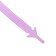 A set of shoes for shoes, 6 pcs, silicone, flat, glowing in the dark, 13 mm, 9 cm, lilac color