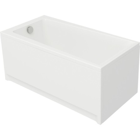 Bath screen Frontal Cersanit Lorena, Santana, Nike, Flavia, 140 cm, white color-1