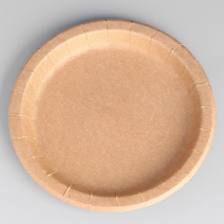 Disposable plate "craft" with board, cardboard, 23 cm-1