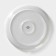 Porcelain dining plate Magistro Urban, D = 22 cm, white color in specking