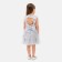 New Year. Children's dress with sequins KAFTAN, p. 36 (134-140), gray
