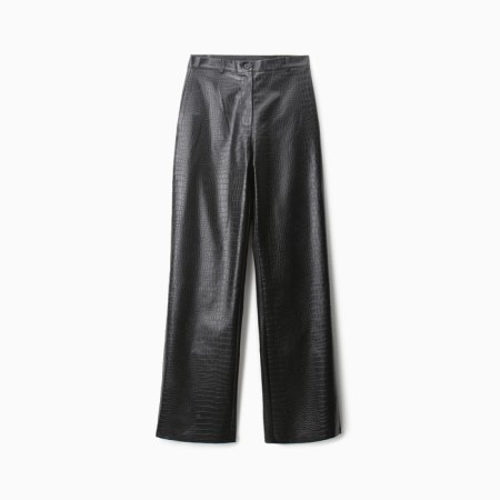 Women's pants (eco-leather) minku: eco leather Black color, rr 46-5