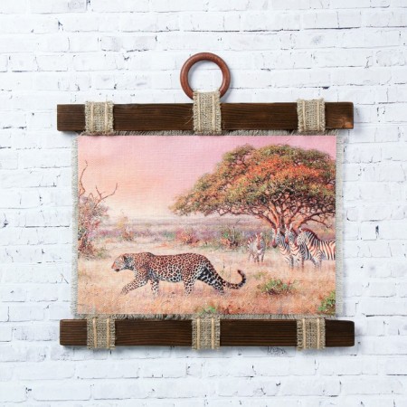 Souvenir Scroll "Jaguar and Zebra"