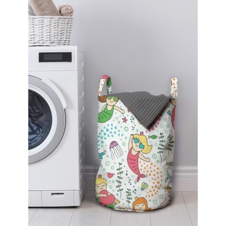 Basket for storing things "Little Mermaids", size 35x50 cm