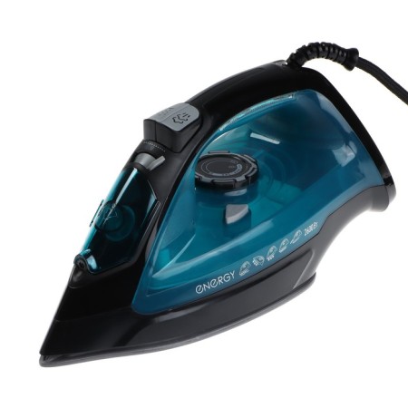 Iron Energy EN-348, 2600 W, ceramic soles, 350 ml, black-turquoise