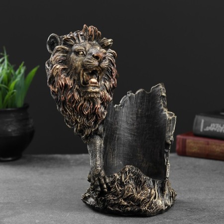 Stand for the bottle "Leo" bronze, 14x19x24cm-1