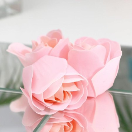 Soap roses, pink, set of 3 pcs.-3