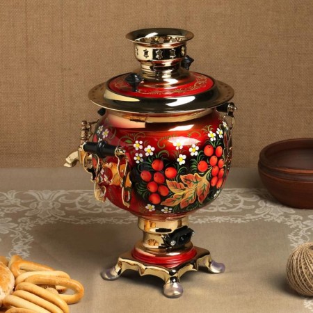 Samovar "Ryabina", oval, 3 l, electric-2