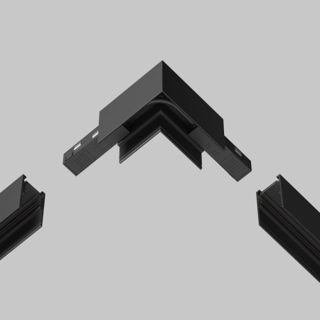 Flexible angular power connector 15 cm, exile, black-3