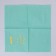 Paper napkins "Happy birthday", cake 20 pcs, gold embossing, 25 x 25cm