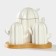 Porcelain set for spices on a bamboo stand Bellatenero "Cacti", 12 × 12.5 × 10 cm, white color
