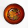 Salad bowl, carved, 15-16 × 7 cm, Khokhloma