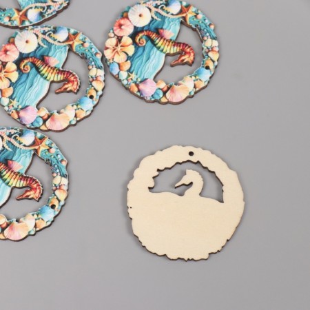 Decor for creativity tree "Sea Horse" 3.9x3.9x0.3 cm-1