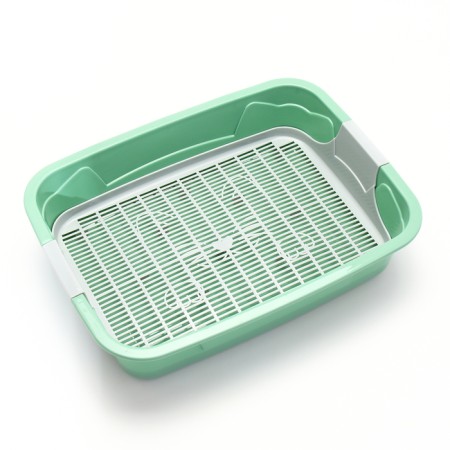 Toilet with a grid, 45x34x15 cm, gray/olive-1