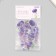 Plastic stickers "Spring flowers. Lilac" set 40 pcs 15x8 cm