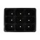 Cassette for seedlings, 9 cells, 80 ml, plastic, black, 18 × 13 × 6 cm, Greengo
