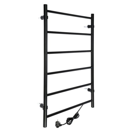 Electric towel Zein PE-04, Classic, 500x800 mm, 6 crossbars, black-2