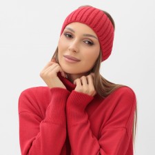 Knitted single -layer monster mist, p. 56-58cm, red