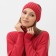 Knitted single -layer monster mist, p. 56-58cm, red