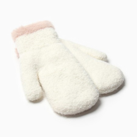 Women's mittens at the lawsuit Minaku Runny 22 cm Milk