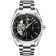 Men's masculine watch, D-4.2 cm, with a chronograph, 3 atm, luminous, black