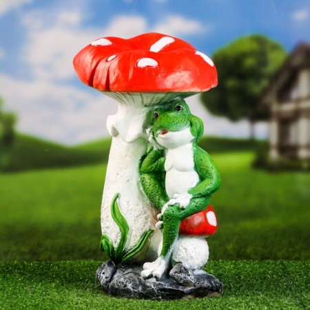 Garden figure "Fleet with a frog" 36x25cm-1
