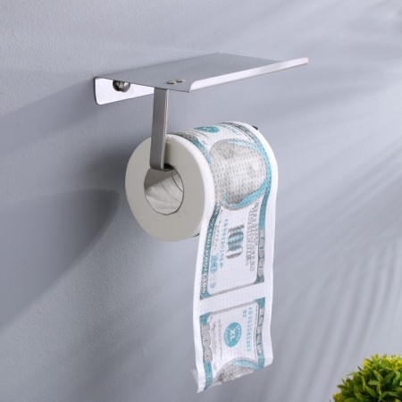Souvenir toilet paper "100 dollars", standard 10x10.5x10 cm-1