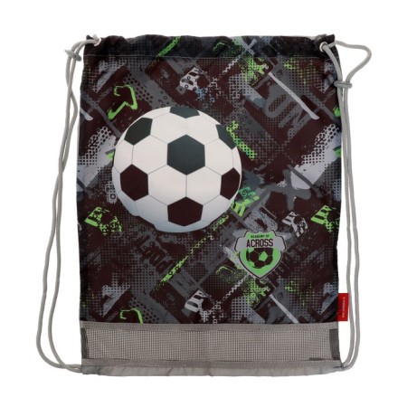 Frame backpack 36 x 28 x 11 cm, Across 198, filling: bag, gray/green ACR22-198-1-11