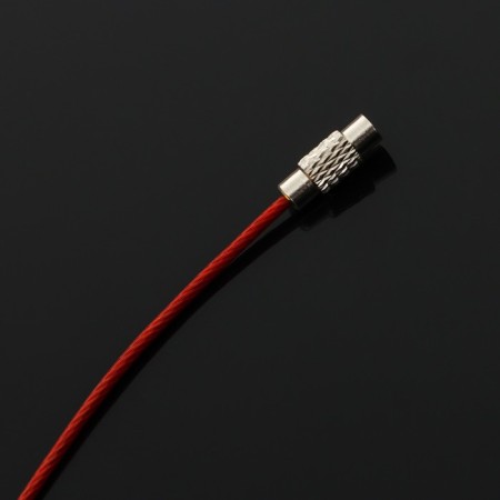 TORSO keychain, steel cable, 25 cm, red-3
