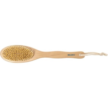 Bradex KZ 1064 dry massage brush, from a tea tree with cactus bristles with a handle 30 cm 787838-1