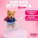 Soft toy "Bear on a bicycle", bear, color mix
