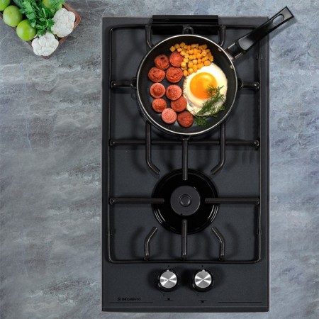 Hon surface Delvento V30H20G001, gas, 2 burners, dark gray-4