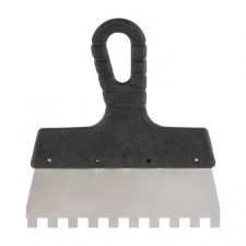 Sparta 85122 spatula, 8x8 mm tooth, stainless steel, plastic handle, 200 mm
