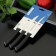Set of kitchen knives Tramontina Felice, 3 pcs, black color