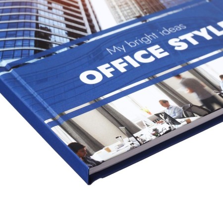 Deliciper of Leduced A5, 80 sheets, solid cover, glossy lamination, "office collage", offset block-2