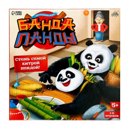 Board game "Banda Panda", 1-6 players, 5+-13