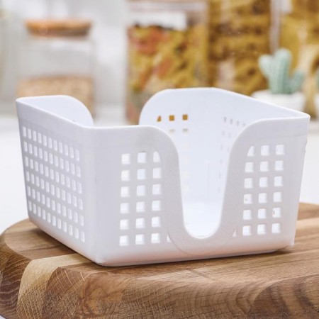 Salvetnik "Loft", 15 × 15 cm, white color