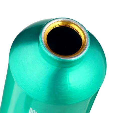 Water bottle, 650 ml, Master K, 21 x 7 cm, aluminum case, green-2
