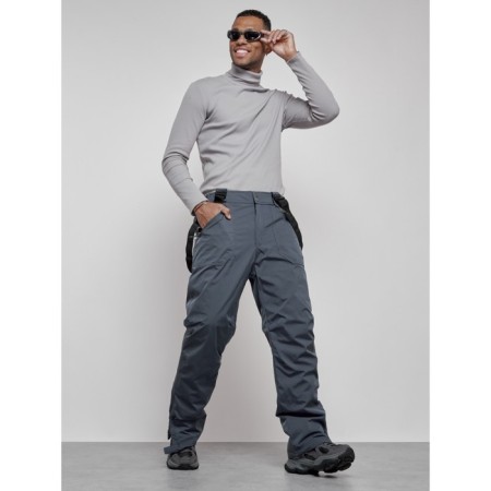 Semi-combinezone ski insulated male winter, size 48, dark gray color-19