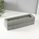 The casket to the leatherette to the clock 6 "gray" branches 9.5x30.5x8 cm