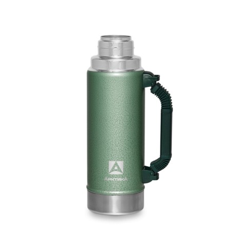 Thermos "Arctic. UAZ", 1.25 l, with a pen, retains heat 40 hours, green-1
