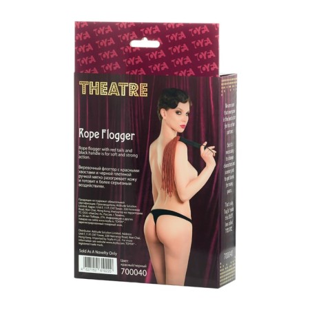 Flogger from the Toyfa Theater rope, red color-4