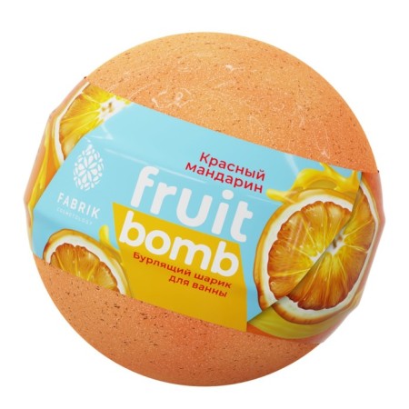 Fabrik Cosmetology Bath Bombing "Red Mandarin", 120 g-10