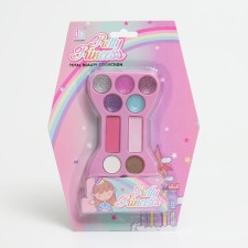 A set of cosmetics for girls Shadows for eyelids, lip gloss, blush, mix