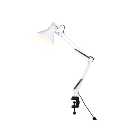 A table lamp with an E27 interchangeable lamp on the Ambrella Light, Desk, De7719, E27, white color