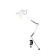 A table lamp with an E27 interchangeable lamp on the Ambrella Light, Desk, De7719, E27, white color