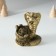 Piglite Polystone "Snake with a tub" Bronze 7x6x10 cm
