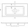 Snow -out sink uperwood modul 80 cm, rectangular