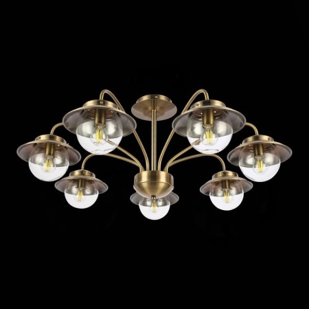Ceiling EVOLUCE lamp. Sle110102-07. Garonni. 7x40 watts, E14, 84x84x34 cm, antique bronze color-2