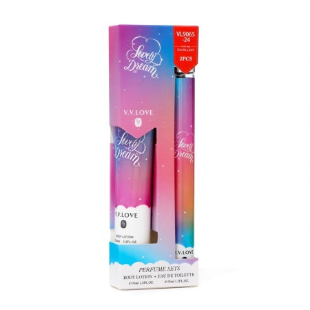Perfume set female Lovely Dream: toilet water, 35ml + body lotion, 35ml-5